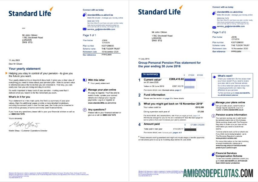 em branco Modelo de fatura de serviços públicos de vida padrão do Reino Unido em formato Word e PDF, 7 páginas 1 2